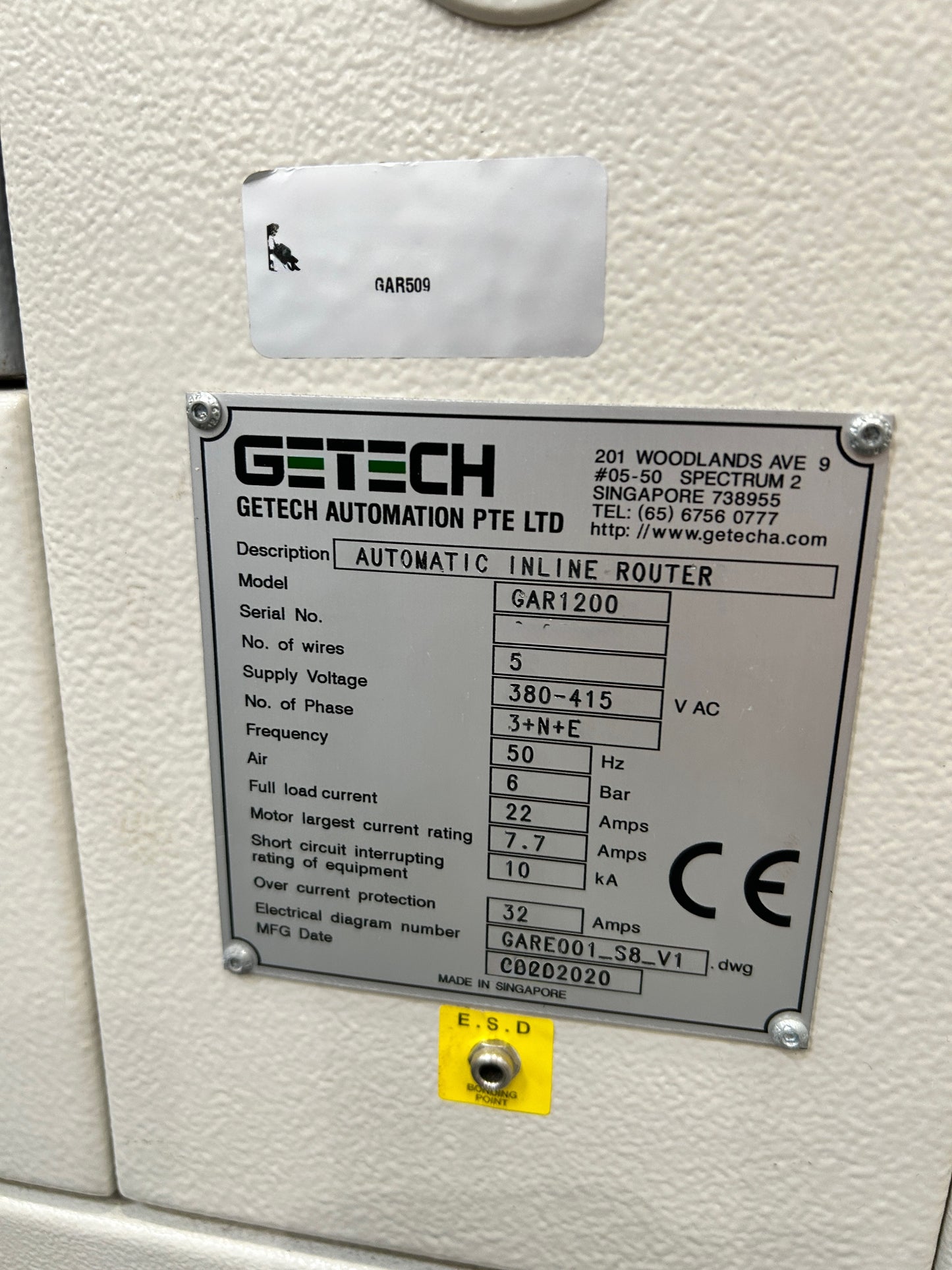 GETECH GAR1200, inline router, vintage 2020