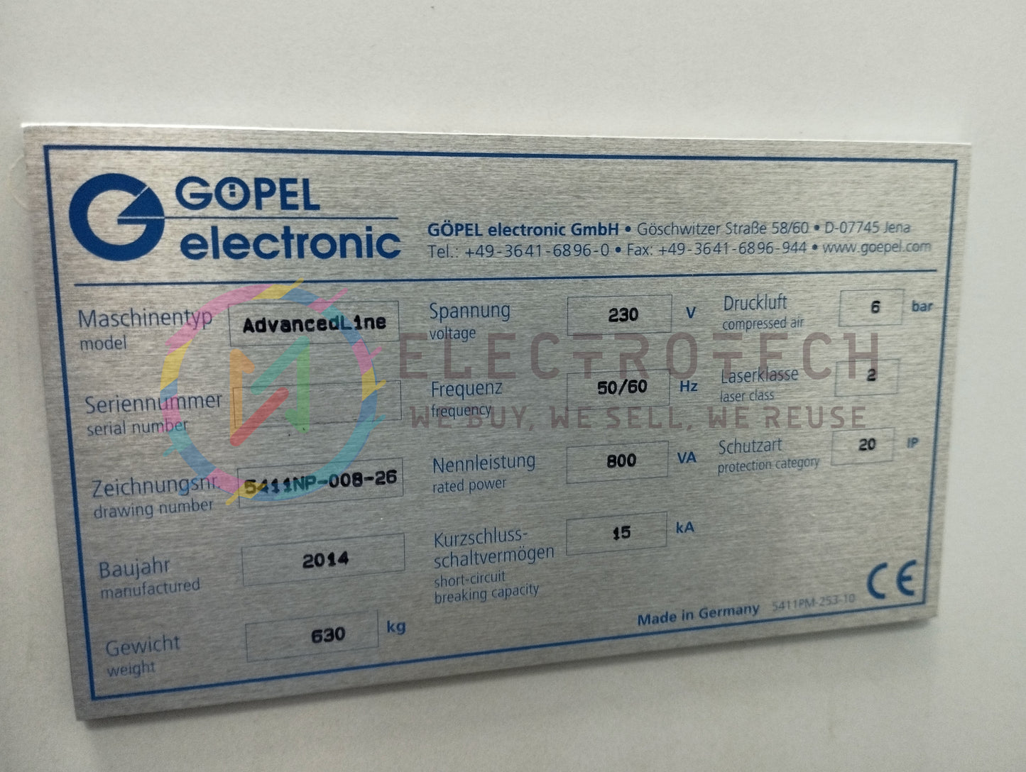 Göpel AdvancedLine, AOI, vintage 2015