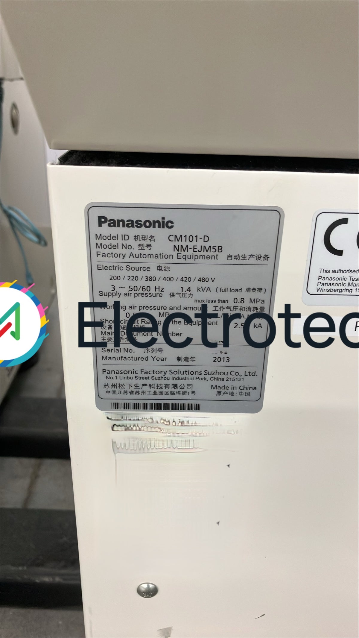 Panasonic CM101D, P&P, vintage 2013 plus feeders (2 units)