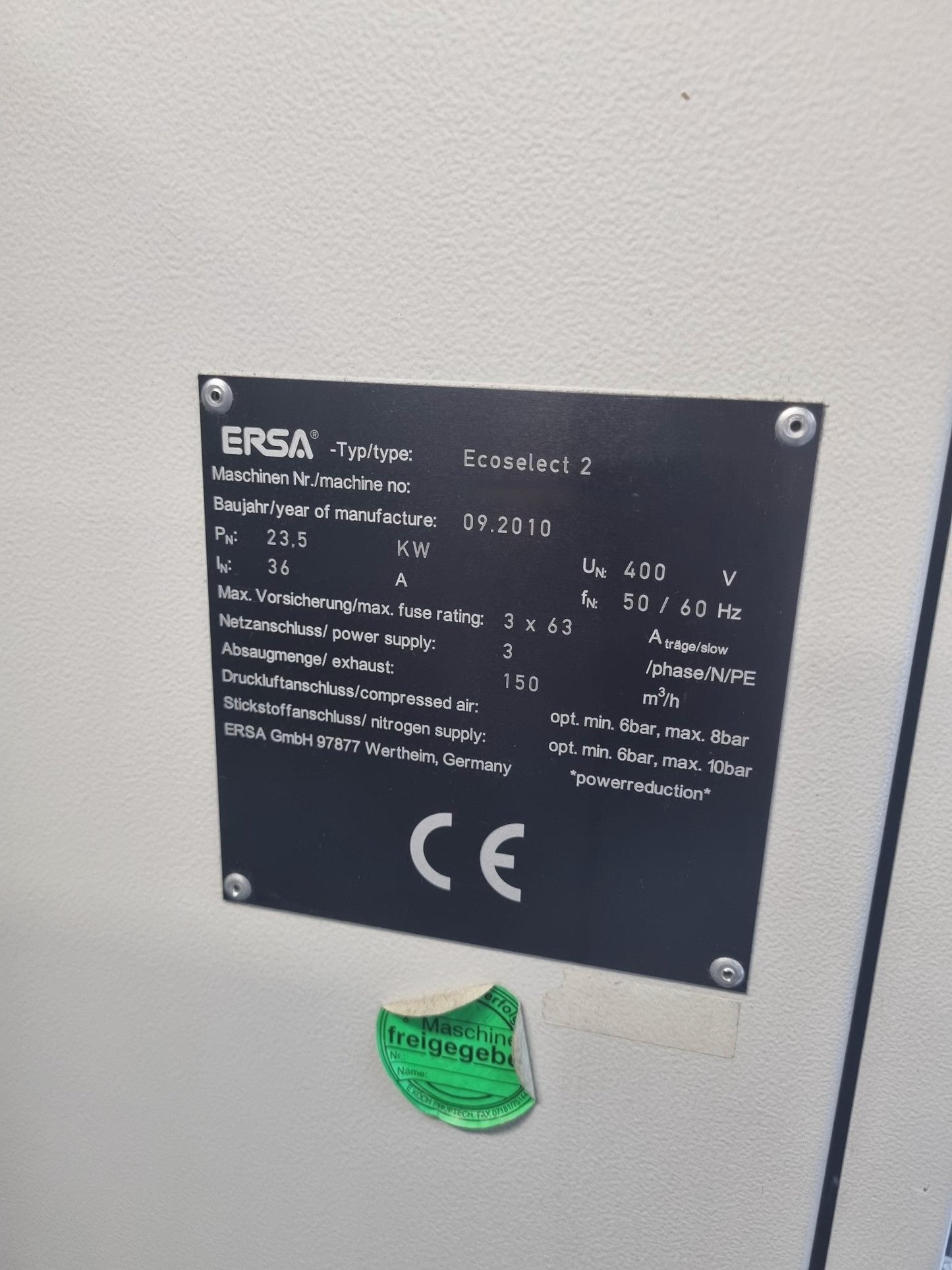ERSA ECOSELECT 2, vintage 2010, selective soldering machine for PCB SOLD