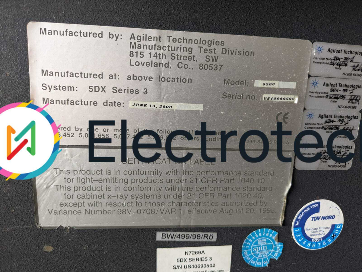Agilent Technologies 5DX Series 3, AXI, vintage 2000