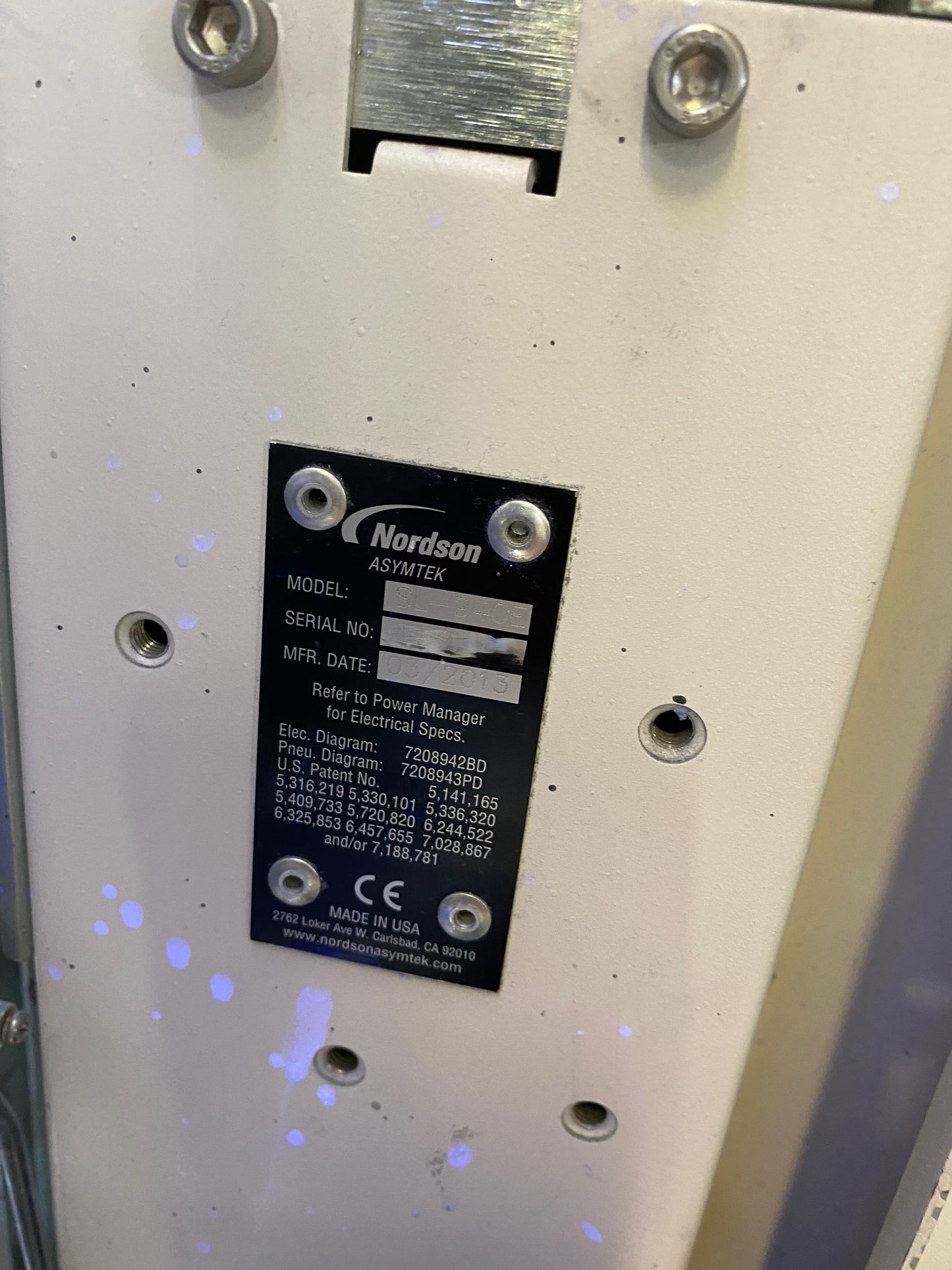 Nordson ASYMTEK SC280, vintage 2016/2013, conformal coating