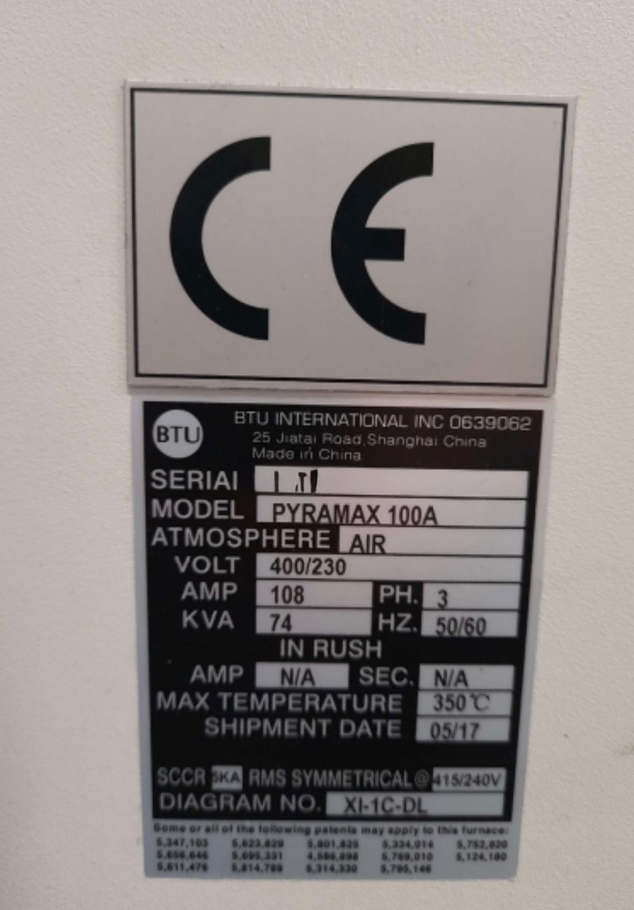 BTU PYRAMAX 100A, vintage 2017 SOLD