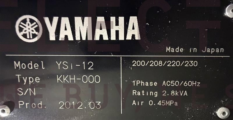 Yamaha YSi-12, placement machine, vintage 2012