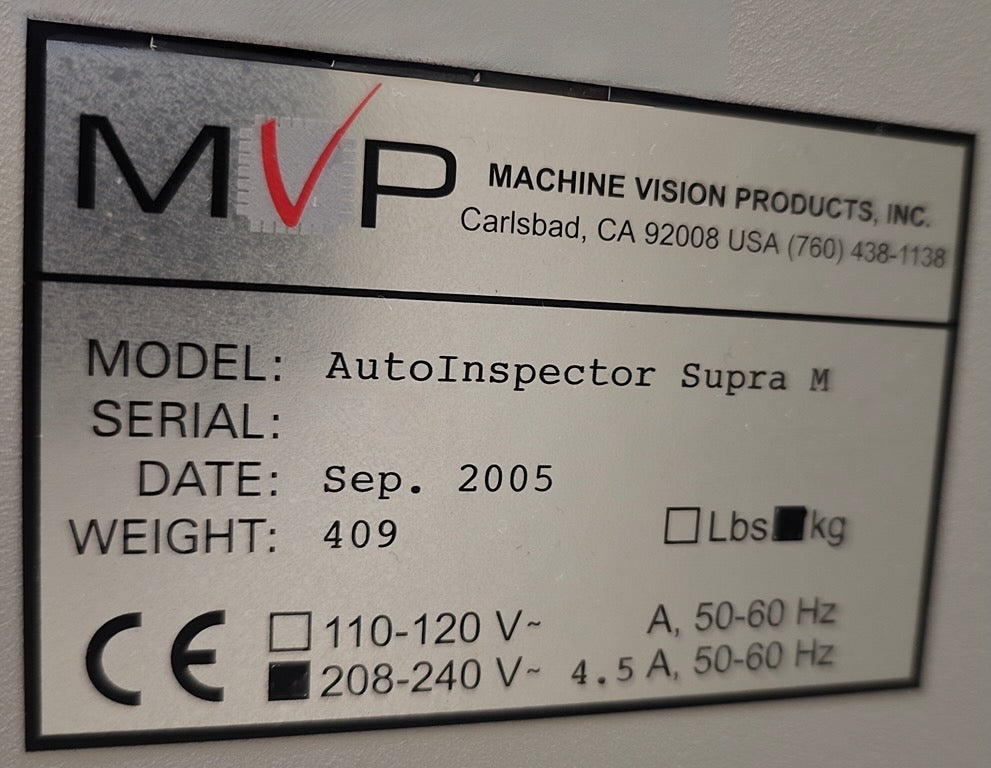 MVP AutoInspector Supra M, AOI, vintage 2005