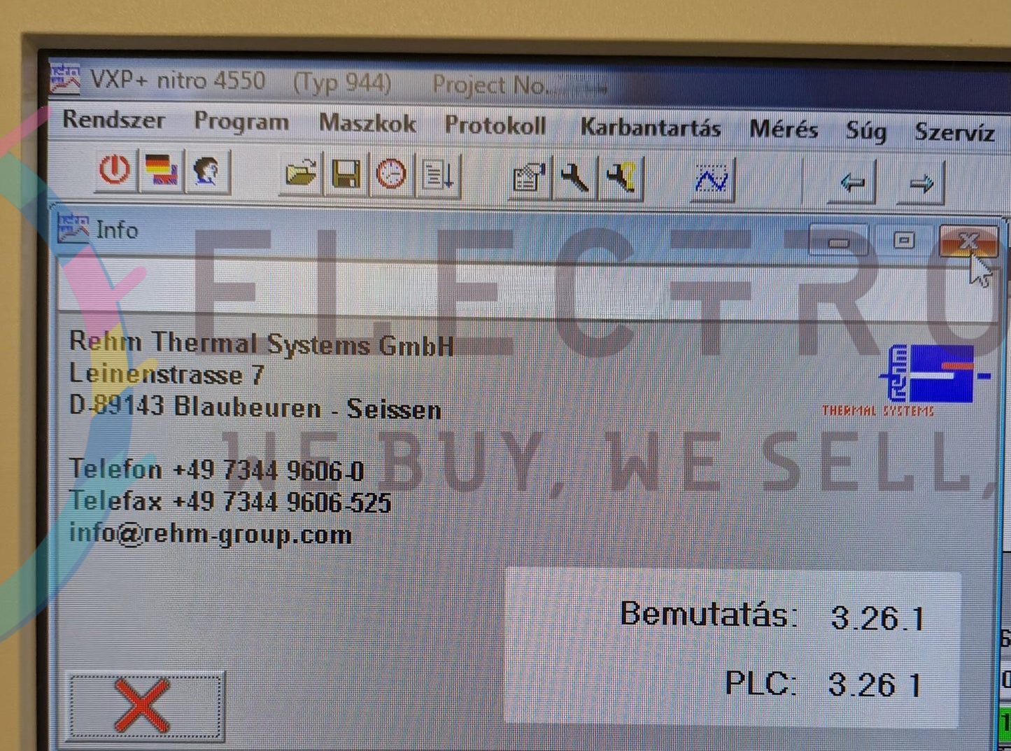 REHM VXP+ 4550 Typ 944, vintage 2017, reflow oven