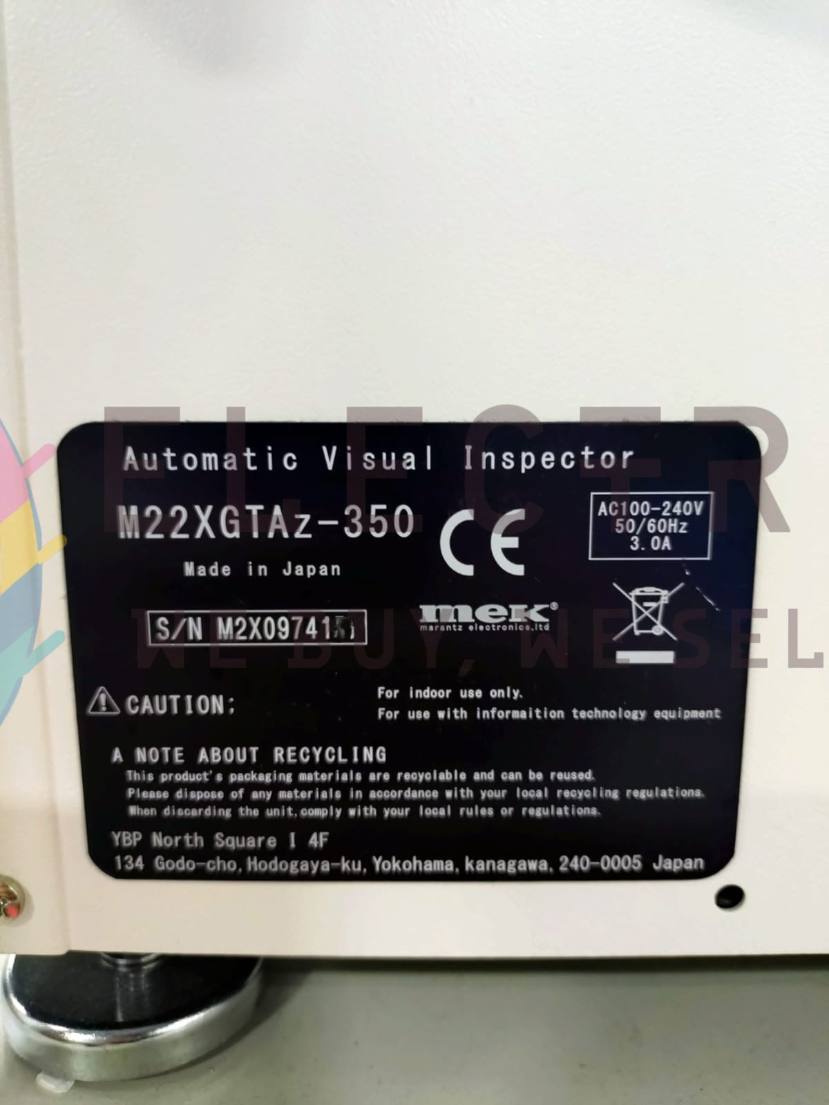 MEK MARANTZ M22XGTAz-350, tabletop AOI
