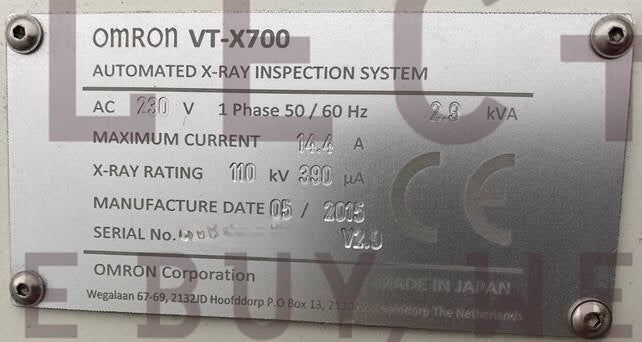 OMRON VT-X700 (3D-AXI mit CT-Technology), AXI system, vintage 2015
